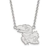 University of Kansas Large Pendant with Necklace Sterling Silver SS012UKS-18, MPN: SS012UKS-18, 886…