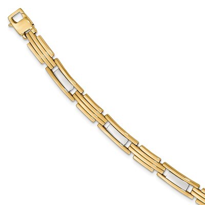 8.5 Inch Bracelet 14k Two-tone Gold Polished GB230-8.5, MPN: GB230-8.5, 886774561783