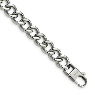 8.5 Inch Bracelet Stainless Steel Polished SRB519-8.5 by Chisel, MPN: SRB519-8.5, 886774035635