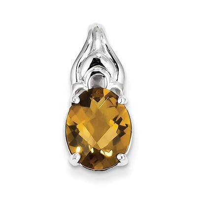 Whiskey Quartz Pendant Sterling Silver QP2909WQ, MPN: QP2909WQ, 883957435671