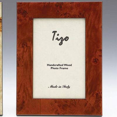 Tizo Ocean 5 x 6 Inch Double Horizontal Wood Picture Frame - Brown, MPN: 340BRN-46D,