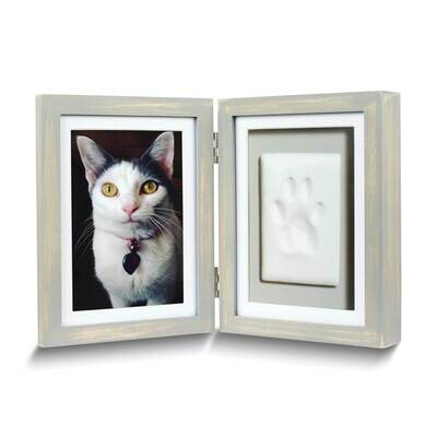 Hinged Grey Pawprints Kit and Desk Photo Pet Frame GM20969, MPN: GM20969, 698904830337