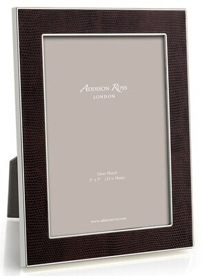 Addison Ross Coffee Snake &amp; Silver Picture Frame 5 x 7 Inch Silver-plated FR1206, MPN: FR1206, UPC/…