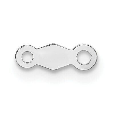 7.6 x 2.4mm Chain Tag Setting 14k White Gold WG2088, MPN: WG2088,
