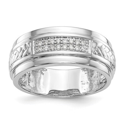 Diamond Trio Men&#39;s Wedding Band 14k White Gold RM3162B-G-013-WAA, MPN: RM3162B-G-013-WAA, 883957856…