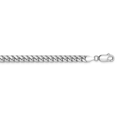 4.3mm Solid Miami Cuban Chain 8 Inch 14k White Gold DCU140W-8, MPN: DCU140W-8, 883957177151