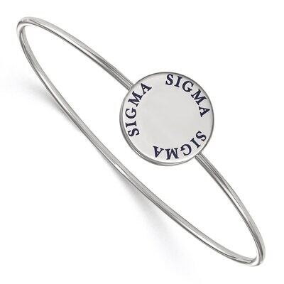Sigma Sigma Sigma Enameled Slip-on Bangle Sterling Silver SS021SSS-7, MPN: SS021SSS-7, 886774603612