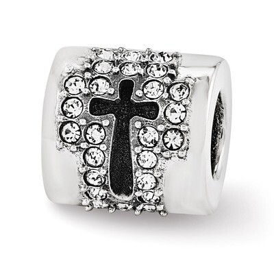 Swarovski Faith Cross Bead - Sterling Silver QRS3418, MPN: QRS3418, 191101195525