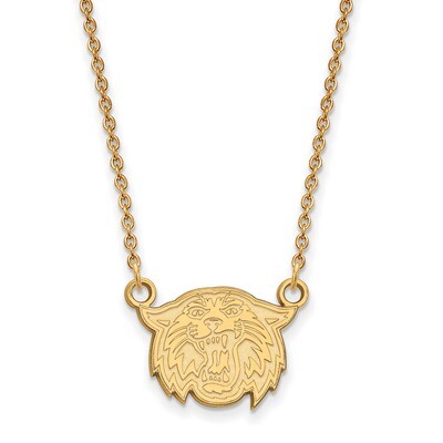 Villanova University Small Pendant with Necklace Gold-plated Sterling Silver GP0037VIL-18, MPN: GP0…