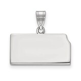 Kansas State Pendant Charm 14k White Gold Engravable XNA707W-KS, MPN: XNA707W-KS, 886774753485