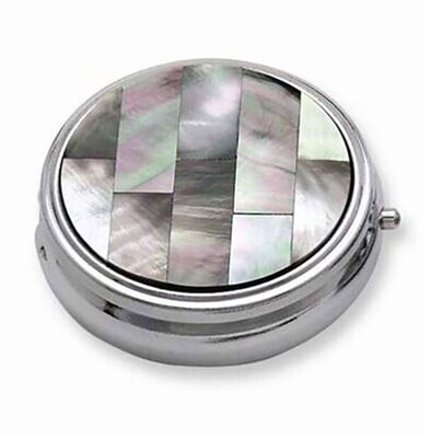 Tizo Pill Box Black Mother of Pearl MOP515BLK, MPN: MOP515BLK,