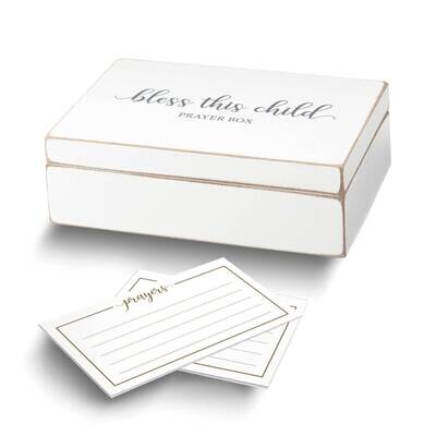 Lillian Rose Distressed White Bless this Child Prayer Box with Paper GM23936, MPN: GM23936, 7103094…
