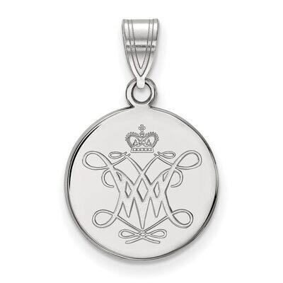 William And Mary Medium Disc Pendant Sterling Silver SS006WMA, MPN: SS006WMA, 886774680798