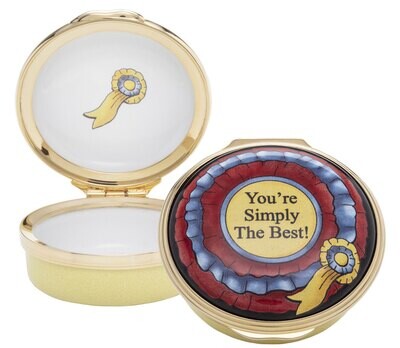 Halcyon Days YouÕre Simply The Best Enamel Box ENSTB0801G, MPN: ENSTB0801G,