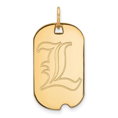 University of Louisville Small Dog Tag 10k Yellow Gold 1Y021UL, MPN: 1Y021UL, 886774812106