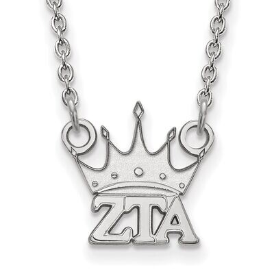 Zeta Tau Alpha Extra Small Pendant with 18 Inch Chain Sterling Silver SS039ZTA-18, MPN: SS039ZTA-18…