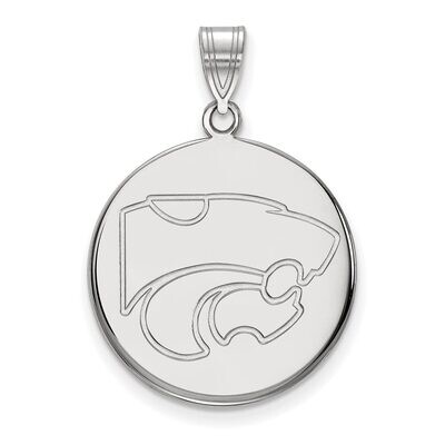 Kansas State University Large Disc Pendant Sterling Silver SS041KSU, MPN: SS041KSU, 886774687384