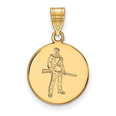 West Virginia University Medium Disc Pendant 14k Yellow Gold 4Y057WVU, MPN: 4Y057WVU, 886774885438