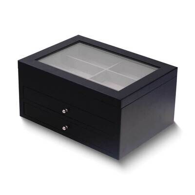 Black Wood 18 Sunglass Storage Box GM24107BK, MPN: GM24107BK, 797140507437