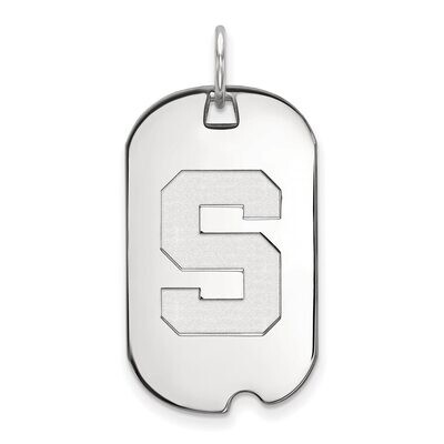 Michigan State University Small Dog Tag Sterling Silver SS027MIS, MPN: SS027MIS, 886774690254