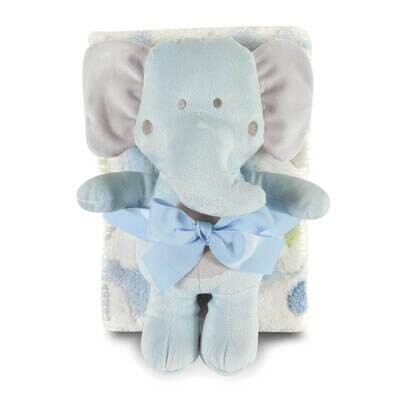 Blue Elephant and Fleece Blanket Set GM23170, MPN: GM23170, 737505120413
