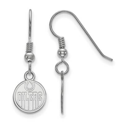 Edmonton Oilers Extra-Small Dangle Earrings Wire Sterling Silver Rhodium-plated SS018OIL, MPN: SS01…