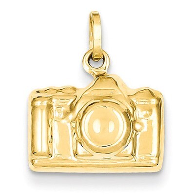 3-D Polished Camera Charm 14k Gold XCH135, MPN: XCH135, 886774072654