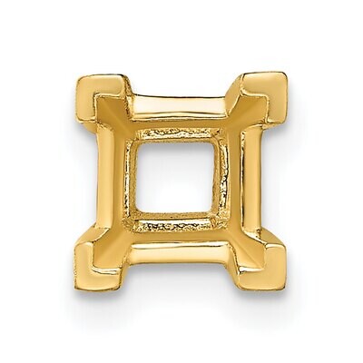 Square V-Prongs and Airline 3.5mm Setting 14k Yellow Gold YG2623, MPN: YG2623,