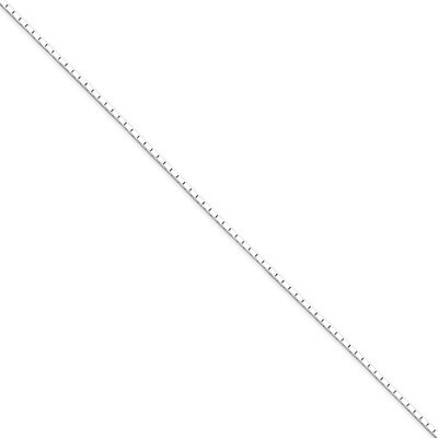18 Inch 1.25mm Mirror Box Chain Sterling Silver QPE24-18, MPN: QPE24-18, 883957083124