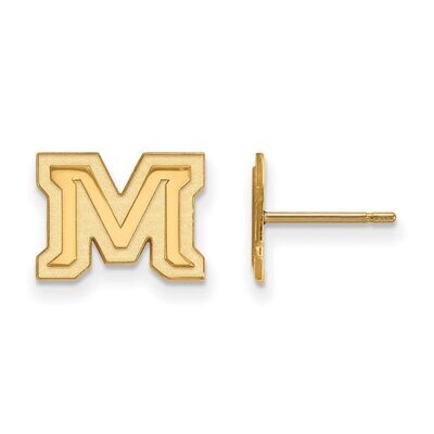Montana State University x-Small Post Earring 14k Yellow Gold 4Y030MTU, MPN: 4Y030MTU, 886774879086
