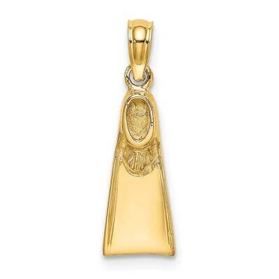 Scuba Flipper Charm 14k Gold K7748, MPN: K7748, 637218013265