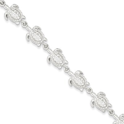 7 Inch Sea Turtles Bracelet Sterling Silver QA41-7, MPN: QA41-7, 883957902906