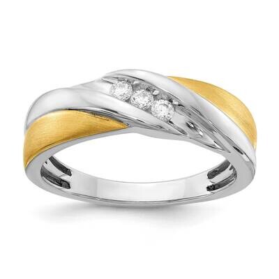 Diamond Men&#39;s Ring 14k White &amp; Yellow Gold RM3673B-016-WYAA, MPN: RM3673B-016-WYAA, 196904148273