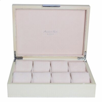 Addison Ross Cream Crocodile Watch Box Subhead8 x 11 Inch Lacquer BX1562W, MPN: BX1562W, UPC/EAN: 5…
