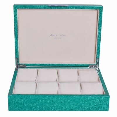 Addison Ross Green Shagreen Watch Box8 x 11 Inch Lacquer BX1550W, MPN: BX1550W, UPC/EAN: 5024043191…