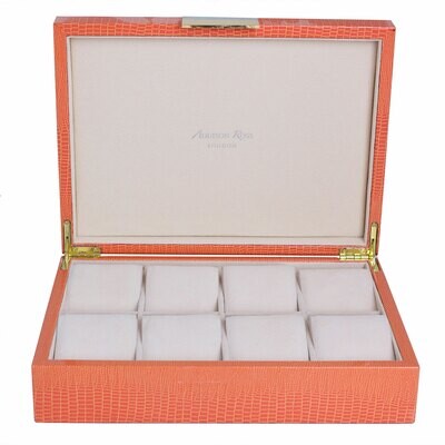 Addison Ross Orange Crocodile Watch Box8 x 11 Inch Lacquer BX1471W, MPN: BX1471W, UPC/EAN: 50240431…