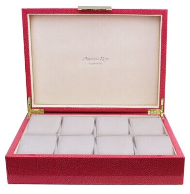 Addison Ross Pink Shagreen Watch Box8 x 11 Inch Lacquer BX1451W, MPN: BX1451W, UPC/EAN: 50240431917…