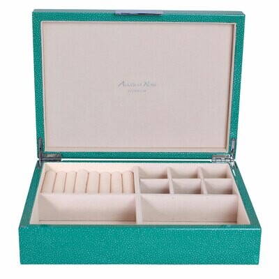 Addison Ross Green Shagreen Jewelry Box8 x 11 Inch Lacquer BX1550J, MPN: BX1550J, UPC/EAN: 50240431…