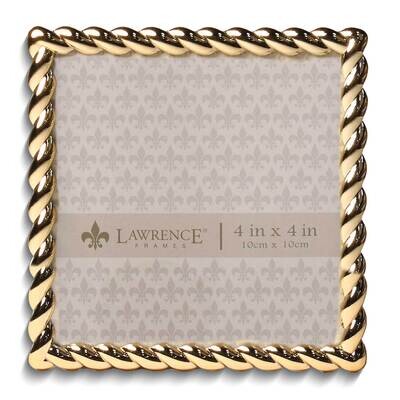 Rope Gold-tone 4x4 Metal Photo Frame GM25545, MPN: GM25545, 751148081559