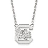 University of South Carolina Large Pendant with Chain Necklace Sterling Silver SS016USO-18, MPN: SS…