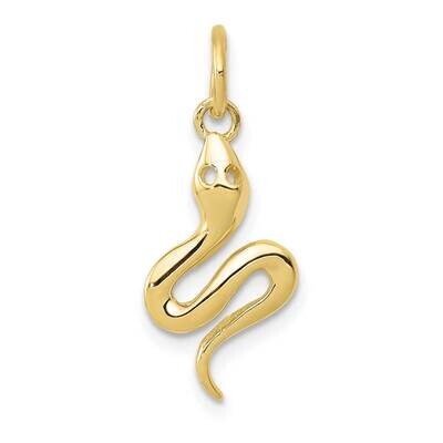Solid Polished Snake Charm 10k Gold 10K1009, MPN: 10K1009,