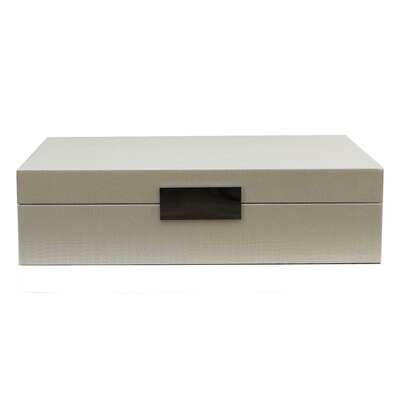 Addison Ross Cream Crocodile Storage Box8 x 11 Inch Lacquer BX1562, MPN: BX1562, UPC/EAN: 502404319…