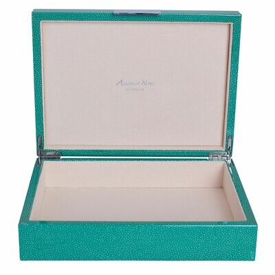 Addison Ross Green Shagreen Storage Box8 x 11 Inch Lacquer BX1550, MPN: BX1550, UPC/EAN: 5024043190…