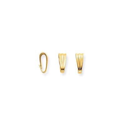 Medium Snap Pendant Bail 14k Yellow Gold YG2795, MPN: YG2795,