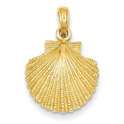 Scallop Shell Pendant 14k Gold K2918, MPN: K2918, 637218032310