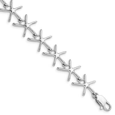 Mini Dancing Starfish Bracelet 14k White Gold Polished FB1831W-7, MPN: FB1831W-7, 63721814028