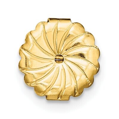 Ultra Heavy Friction Earring Nut Component 14k Yellow Gold YG717, MPN: YG717,