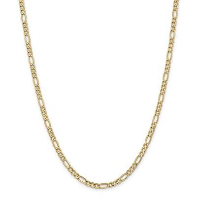 4.2mm Semi-Solid Figaro Chain 26 Inch 14k Gold BC94-26, MPN: BC94-26, 883957169217
