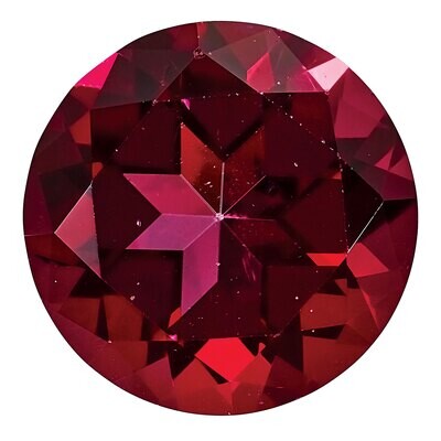 Topaz Blazing Red 4mm Round Natural Brilliance Gemstone TP-0400-RDF-RB, MPN: TP-0400-RDF-RB,