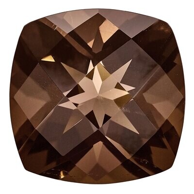 Smoky Quartz 12mm Square Cushion AA Quality Gemstone SQ-1200-CUF-AA, MPN: SQ-1200-CUF-AA,